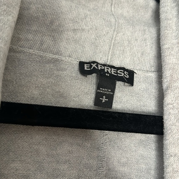 EXPRESS HEATHER GREY CARDIGAN (S) - Picture 4 of 6